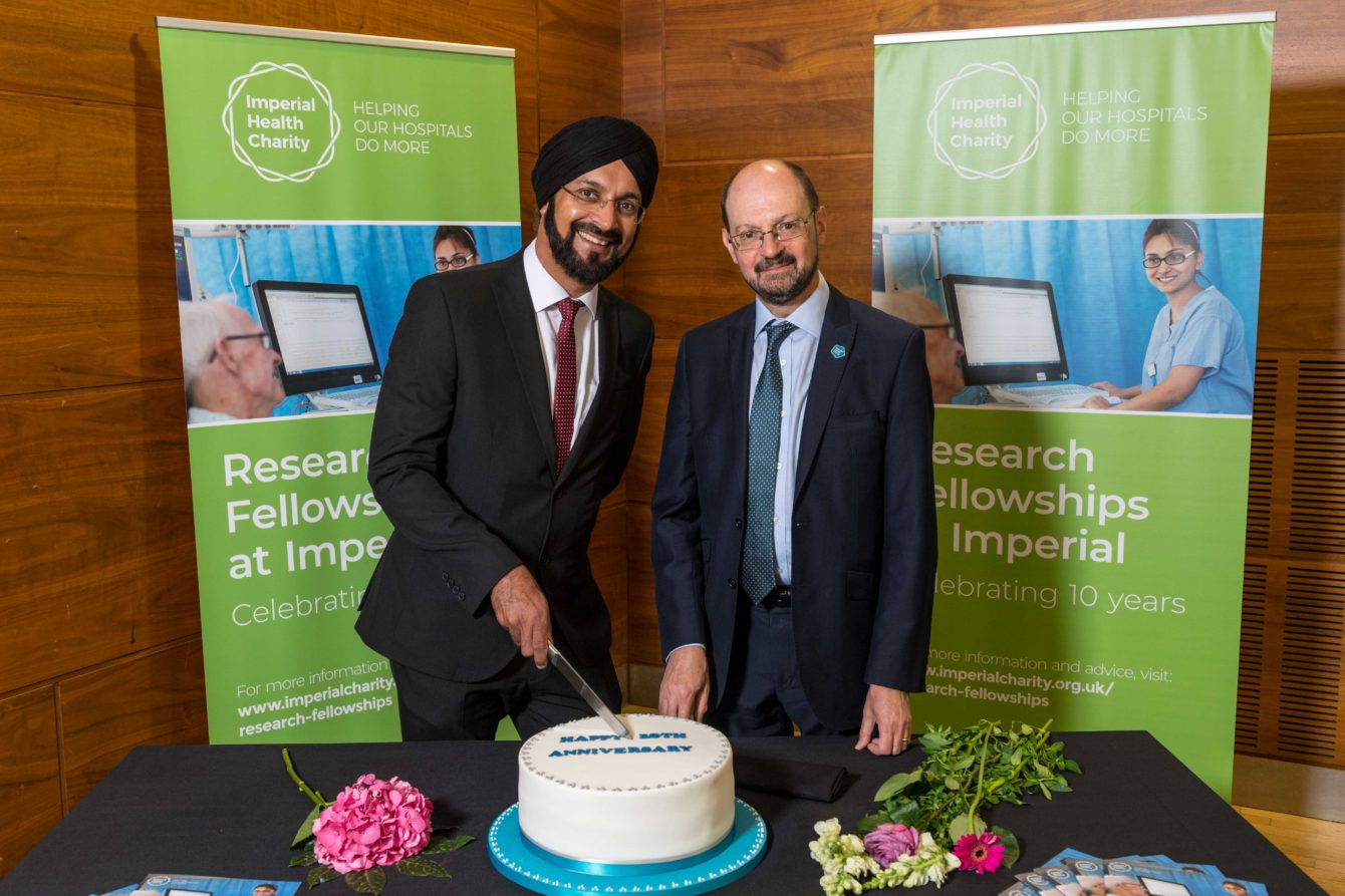 Staff and guests enjoy the 10th Anniversary of the Research Fellowship at Imperial , held in the Queen's Tower Rooms at Imperial College, 2nd July 2019Photography by Fergus BurnettAccreditation required with all use - 'fergusburnett.com