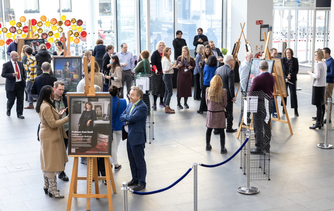 a group of people at a portrait event